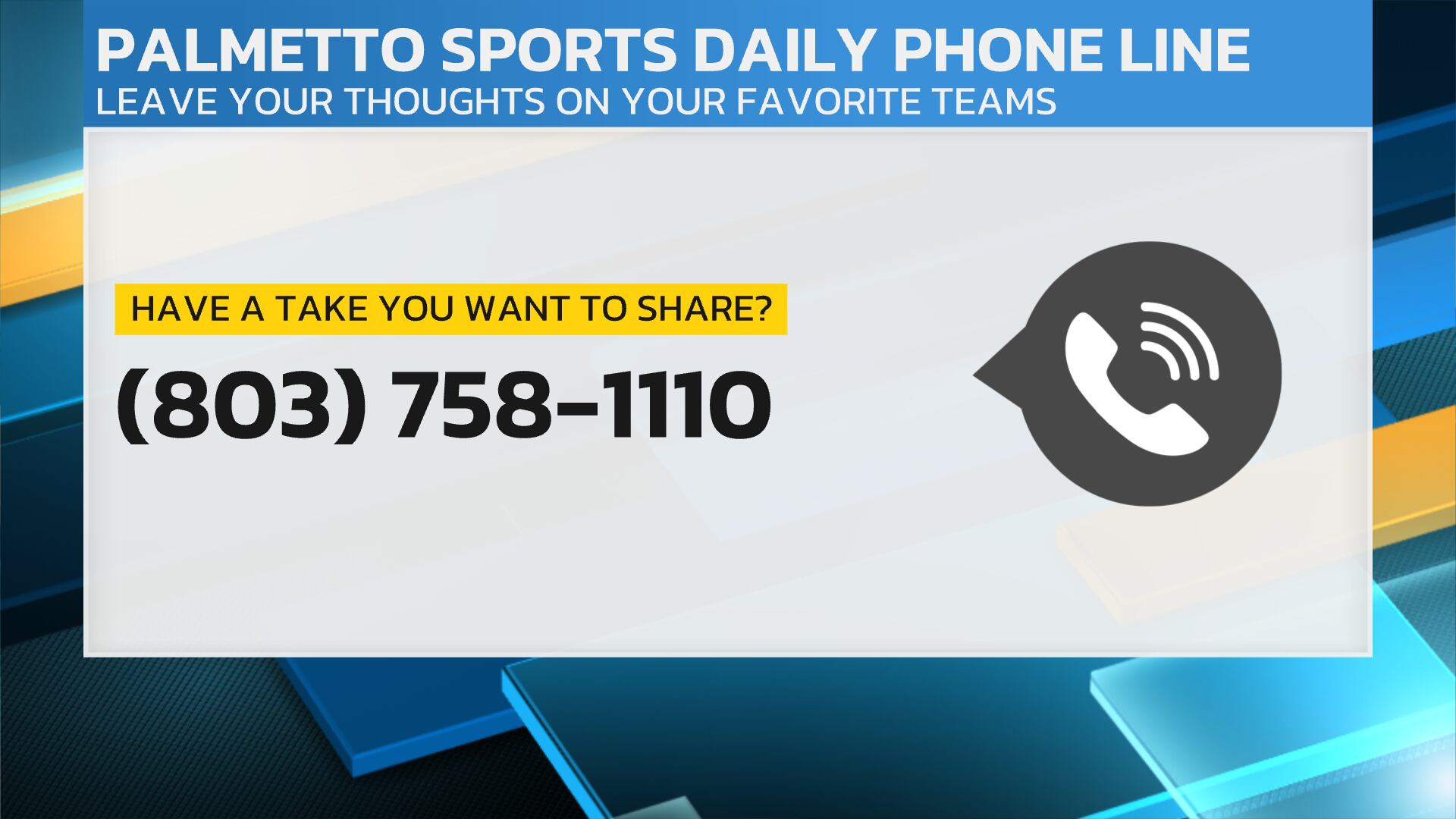 Palmetto Sports Daily Launches New Listener Hotline for Sports Opinions