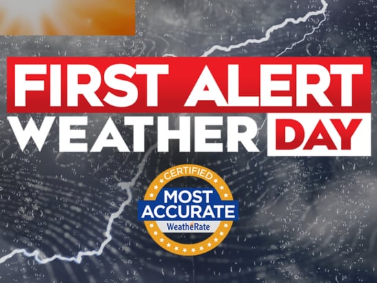 FIRST ALERT WEATHER DAY Saturday for rain and localized flooding potential
