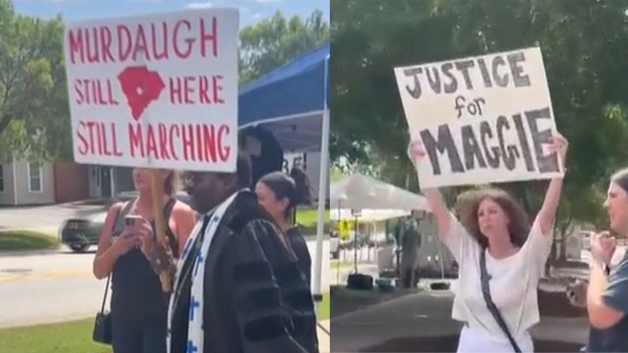 Crowds gather outside Lexington County courthouse as Murdaugh retrial date set