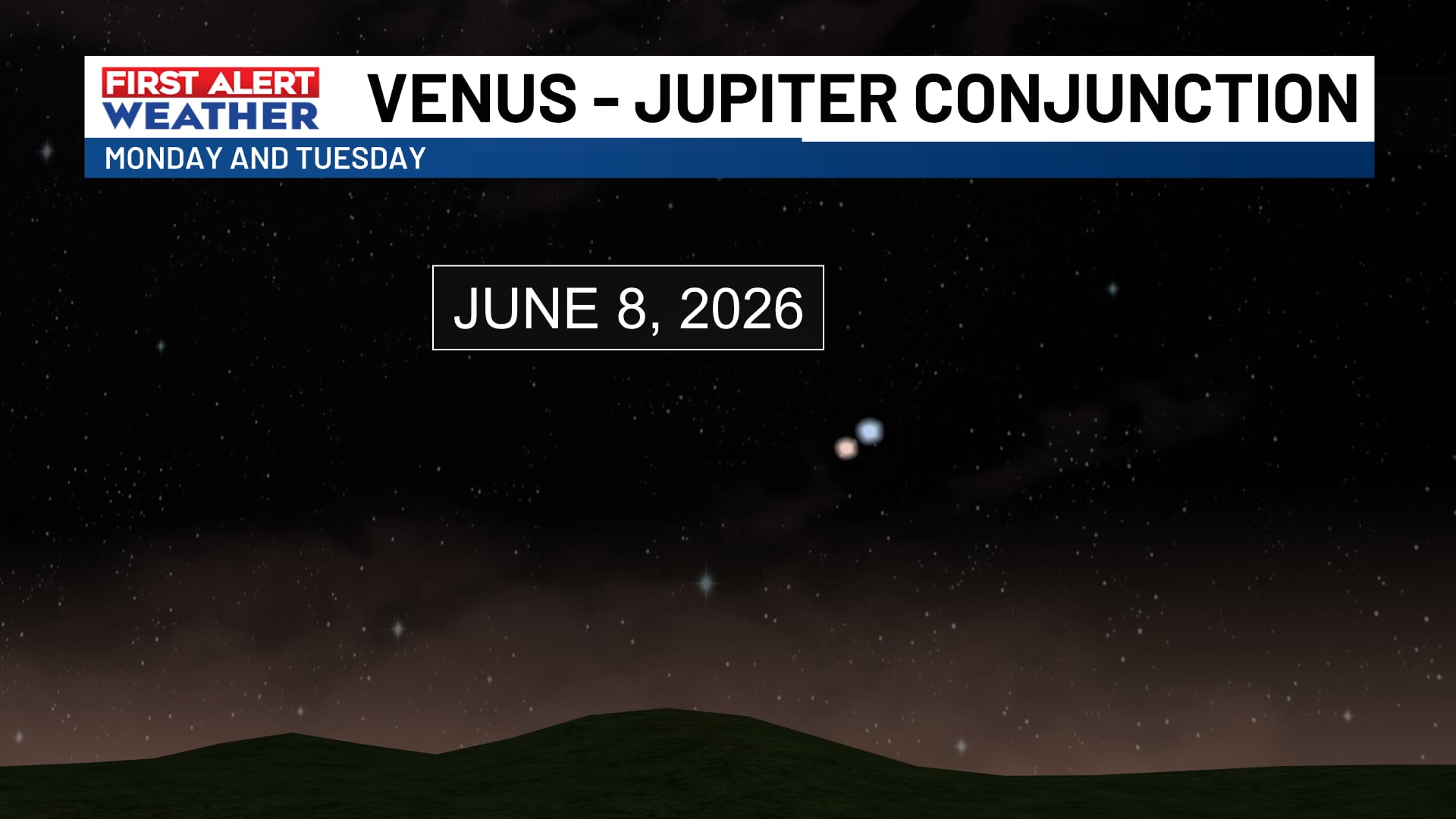 FIRST ALERT: Look up and see a cosmic conjunction!