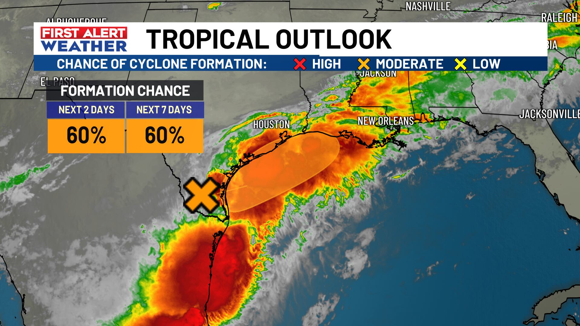 FIRST ALERT: Tropical Wave Invest 90-L forms in the Gulf