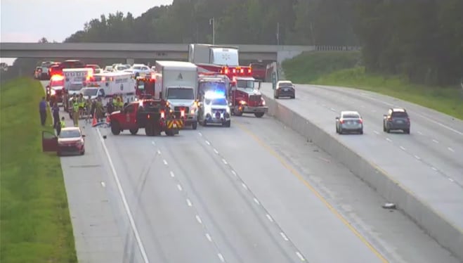 Traffic stopped on I-26 East in Newberry County after crash, several injured