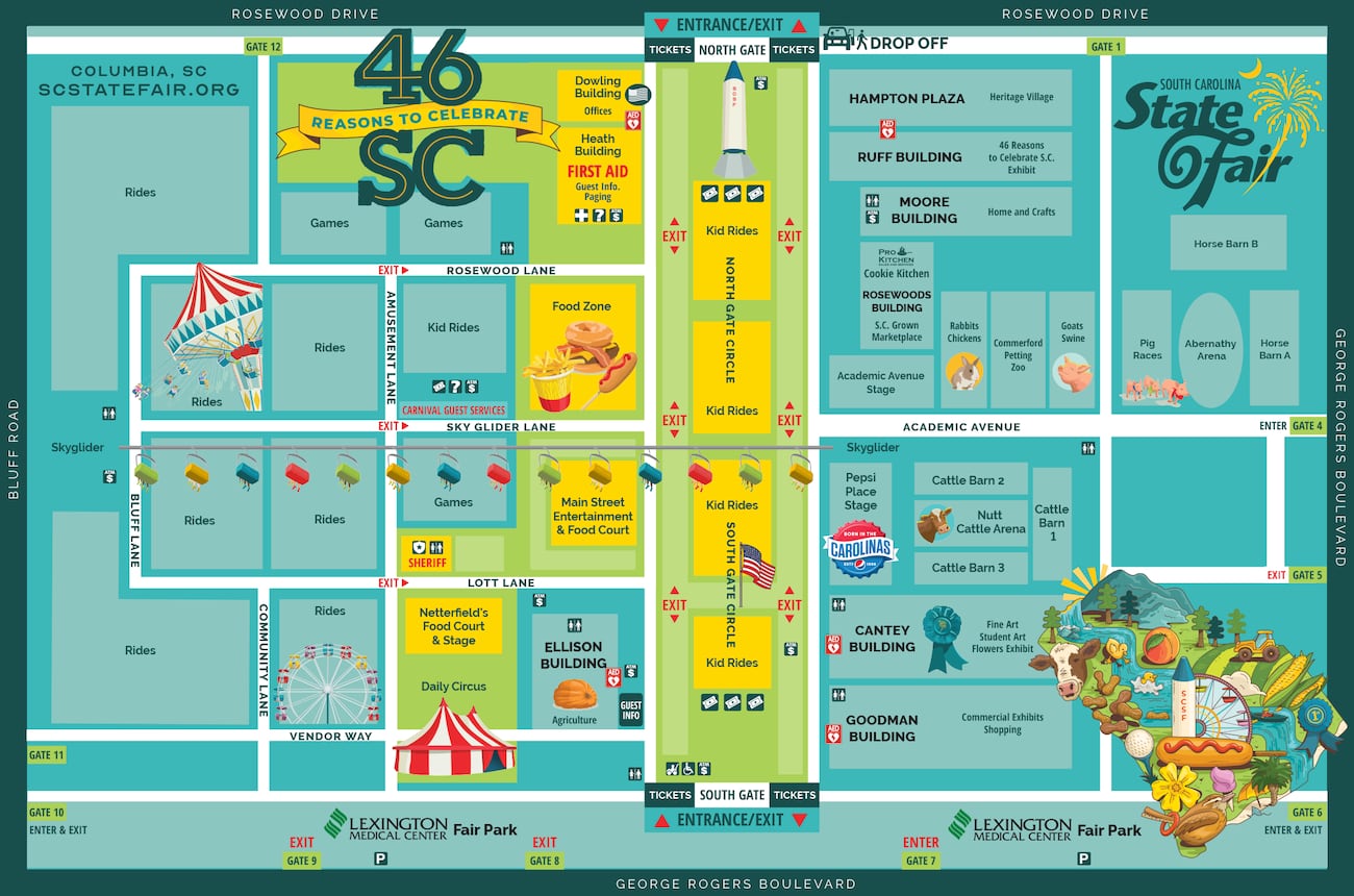 State Fair Racl Cards Guide to the 2024 SC State Fair