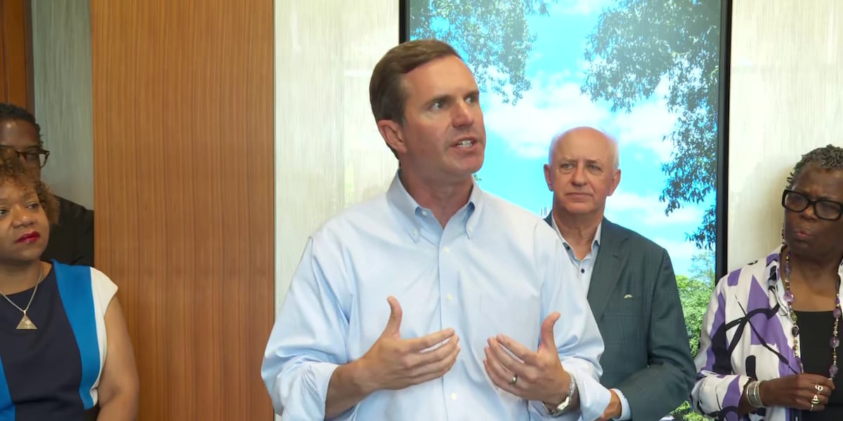 Kentucky Gov. Andy Beshear stops in Columbia as part of SC visit