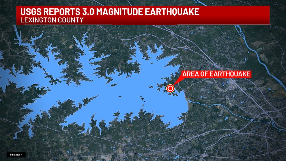 Lexington County earthquake Feb. 26