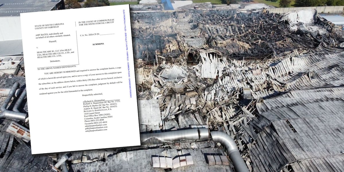 Proposed class-action lawsuit filed against Healthcare SC following Winnsboro factory fire