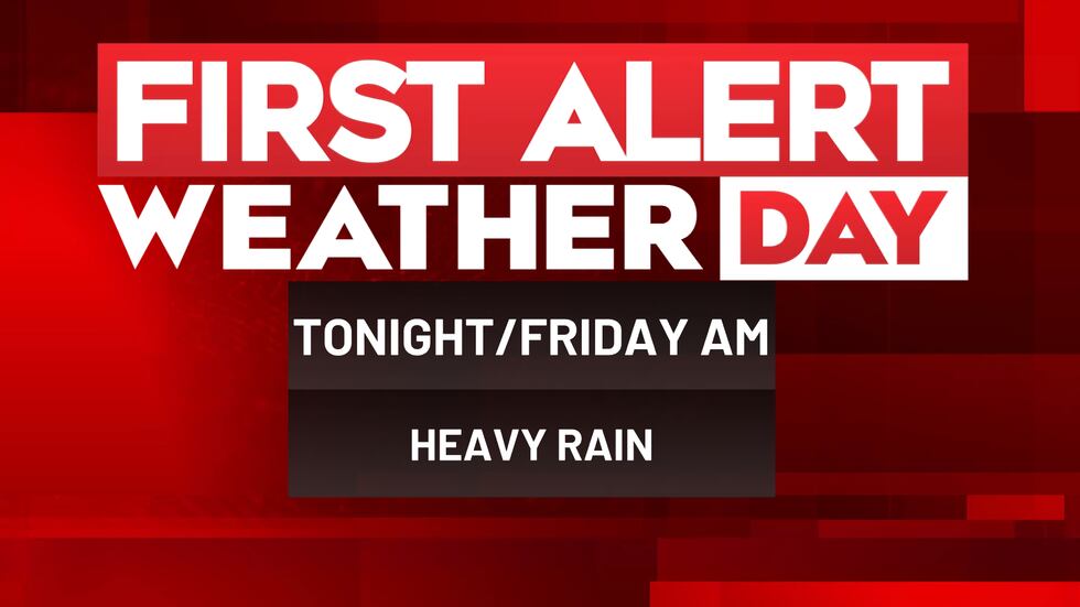 Grey Alert FIRST ALERT WEATHER DAYS for heavy rain threat today and Friday morning