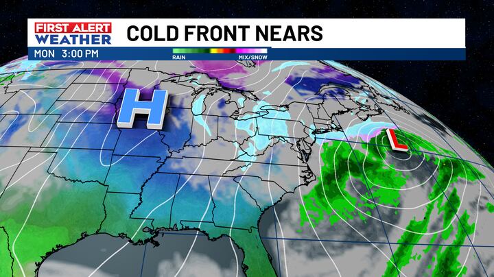 FIRST ALERT: Spring-like weather continues until a cold front arrives ...