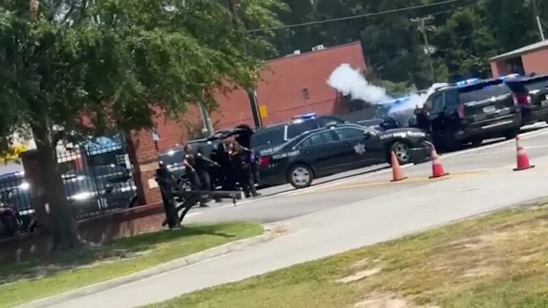 WATCH: Chaotic scene outside Dent Middle School