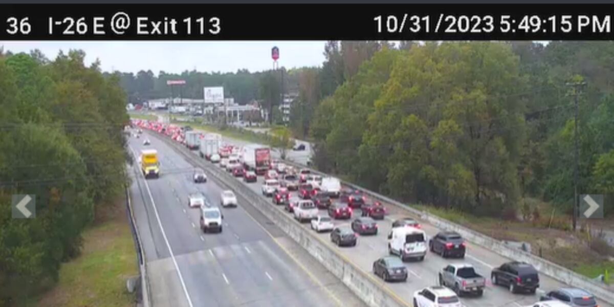 First Alert Traffic: Vehicle fire closes 2 lanes of Midlands interstate