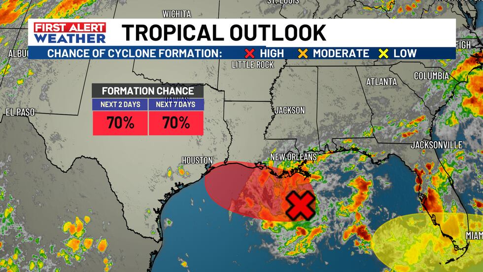 Dac Form FIRST ALERT: Short-lived tropical cyclone could form in the Gulf this week