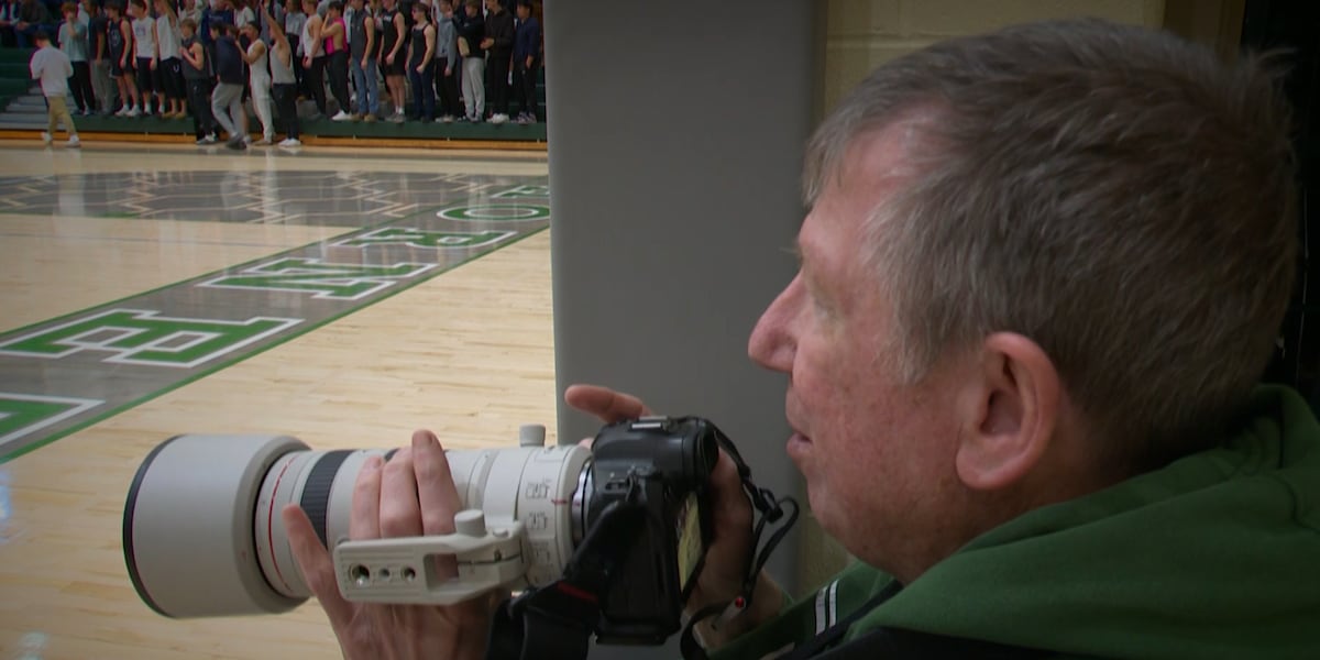He photographs local high school sports and charges nothing
