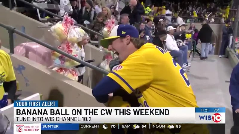 The Savannah Bananas are playing their Banana Ball World Tour this weekend.
