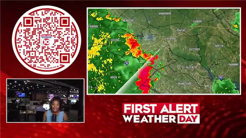 Remnants of Tropical Storm Arthur bring showers and storms to the Midlands, with the heaviest...