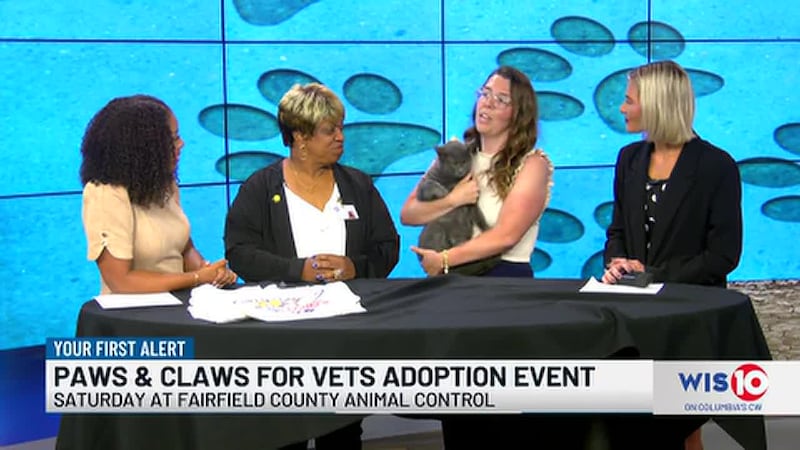 Sunrise Sitdown: Fairfield County hosting ‘Paws and Claws for Vets’ adoption event