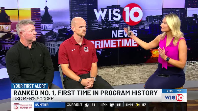 The University of South Carolina men's soccer team is ranked number one for the first time...