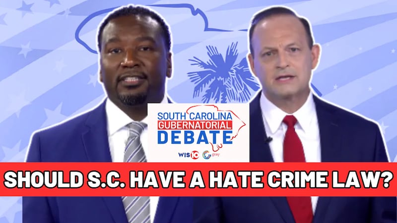 Candidates Jermaine Johnson and Alan Wilson answer a question about how they would approach...