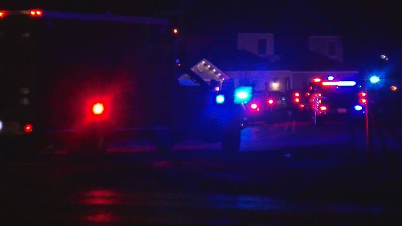 Police, sheriff's deputies, and a SWAT team surrounded a home on Village Square Road in...
