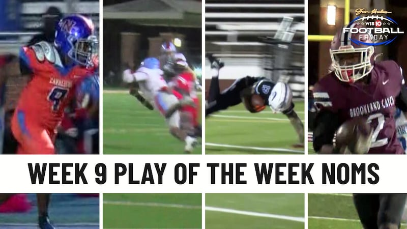 The nominees for our Jim Hudson Football Friday Play of the Week for Week 9.