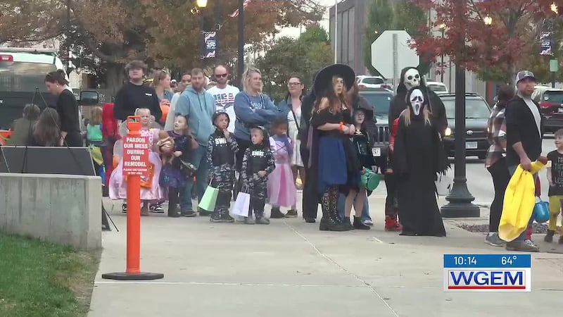 Hundreds of families showed up to the Adams County Courthouse to participate in the fifth...