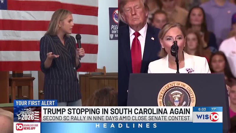 President Donald Trump is returning to South Carolina on Thursday for a rally in Rock Hill,...