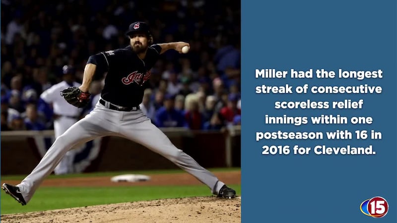 Brewers left-hander Aaron Ashby broke Andrew Miller's record for scoreless innings by a...
