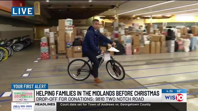 Greg Adaline is live at the Families Helping Families Warehouse - 12/10 at 4:30 p.m.